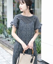 ドッキングフリルTシャツ