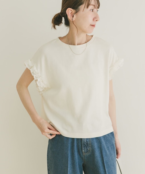 ドッキングフリルTシャツ