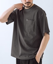 接触冷感 ツイル ポケット Tシャツ