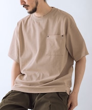 接触冷感 ツイル ポケット Tシャツ