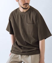 接触冷感 ツイル ポケット Tシャツ