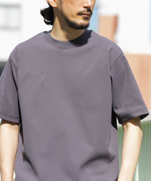 『吸水速乾/毛玉防止/UVカット』PERFECTEX ハニカム クルーネックTシャツ