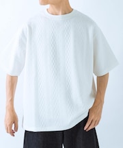 冷感+速乾 ジャカード Tシャツ