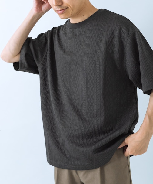 冷感+速乾 ジャカード Tシャツ