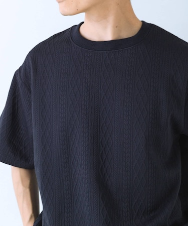 冷感+速乾 ジャカード Tシャツ