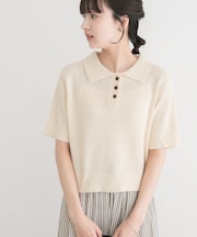 フリンジコンパクトポロニット