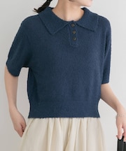 フリンジコンパクトポロニット