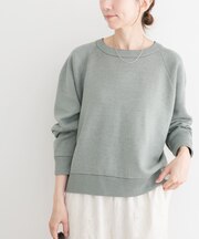 ラグランスリーブリバーシブルニット