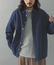 ソフトタッチフランネルレギュラーカラーシャツ