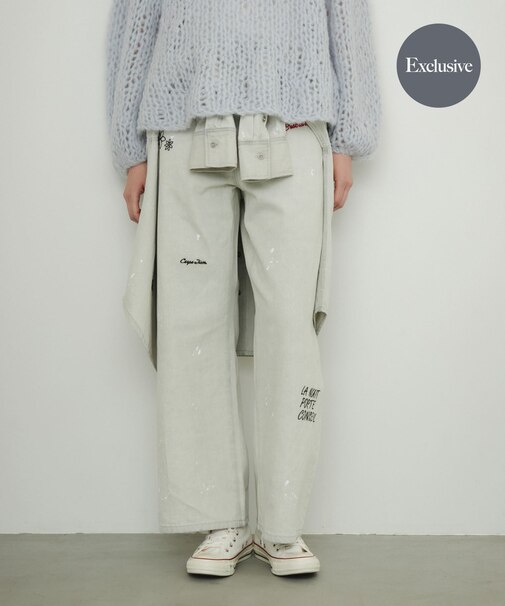 『別注』PICCADILLY×URBAN RESEARCH 刺繍デニムパンツ