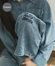 『別注』PICCADILLY×URBAN RESEARCH　刺繍デニムパンツ