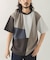 ブロッキングデザインポンチTシャツ