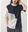 ブロッキングデザインポンチTシャツ