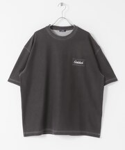 HIGH COOLワンポイント刺繍デニムTシャツ