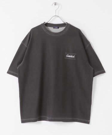 HIGH COOLワンポイント刺繍デニムTシャツ