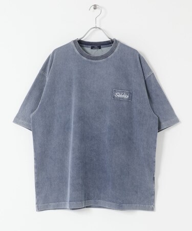 HIGH COOLワンポイント刺繍デニムTシャツ