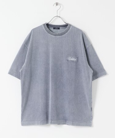 HIGH COOLワンポイント刺繍デニムTシャツ