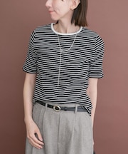 ハンソデボーダーTシャツ