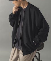 シアサッカー ライトブルゾン