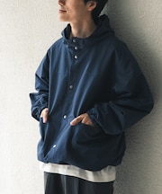 ハイカウント スナップボタン フーディジャケット