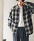 Ombre Plaid zip up ブルゾン