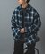 Ombre Plaid zip up ブルゾン