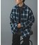 Ombre Plaid zip up ブルゾン