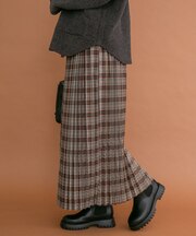 チェックプリーツスカート