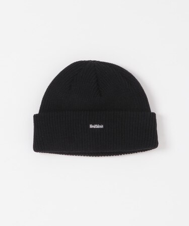 Healthknit ワンポイントロゴ刺繍ニットCAP
