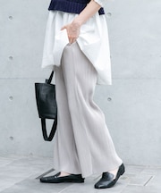 プリーツシャーリングパンツ