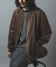F.S.MA-1 Zip Up ライトブルゾン