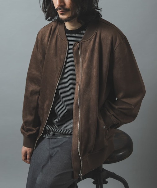 F.S.MA-1 Zip Up ライトブルゾン