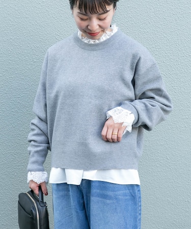 MILANO BASIC クルーネックニット