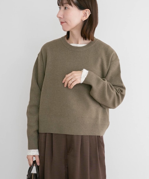 MILANO BASIC クルーネックニット
