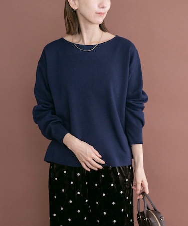 MILANO BASIC ボートネックニット
