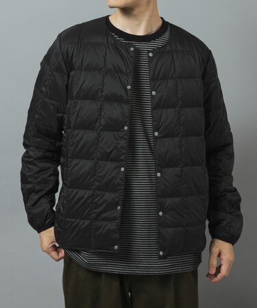 TAION　Crew Neck Button Down Jacket
