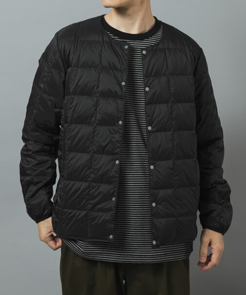 TAION　Crew Neck Button Down Jacket