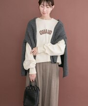 クロップドロゴスウェット