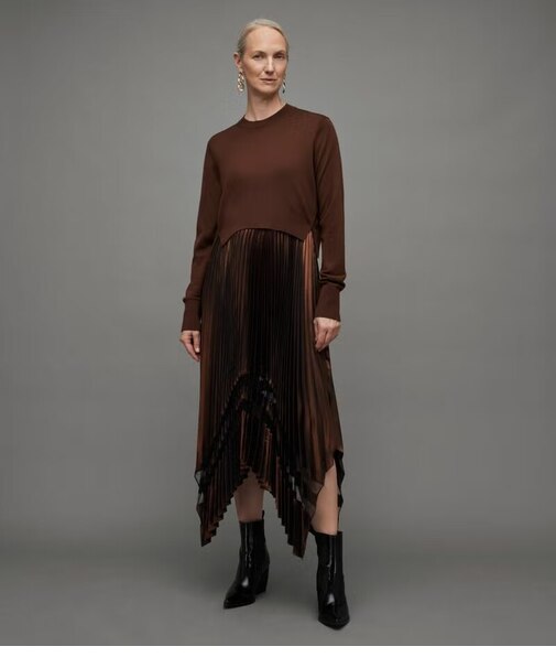 NADIA FOIL DRESS