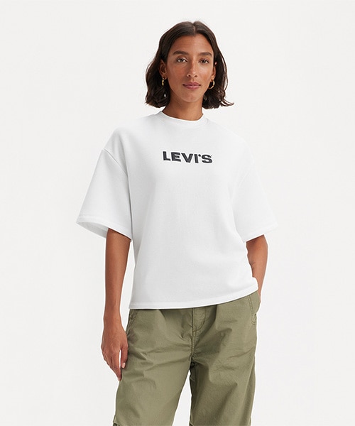 CREW YS BABYTAB TXT BRIGHT WHITE｜リーバイス・アウトレットの