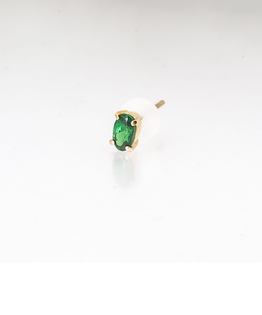 K10グロシュラライトガーネットピアス(片耳用)