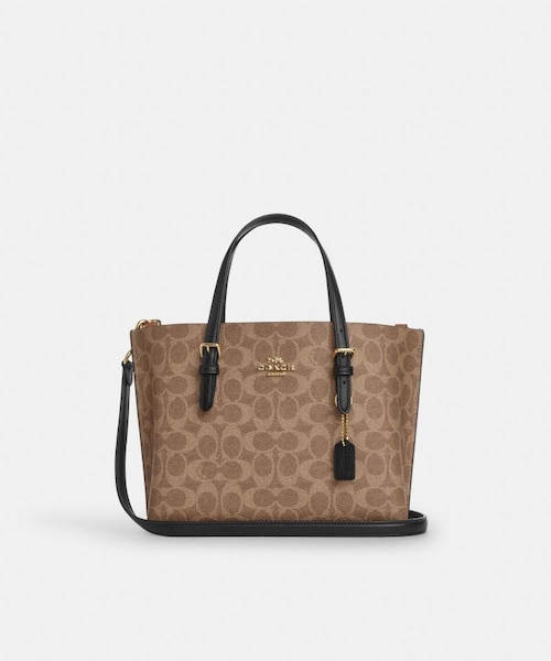 公式】マギー トート バッグ・ブロックド シグネチャー キャンバス