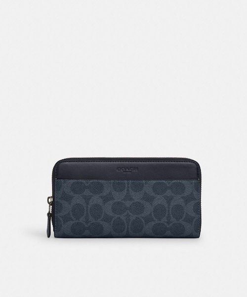 公式】アコーディオン ウォレット クロスグレイン レザー｜コーチ