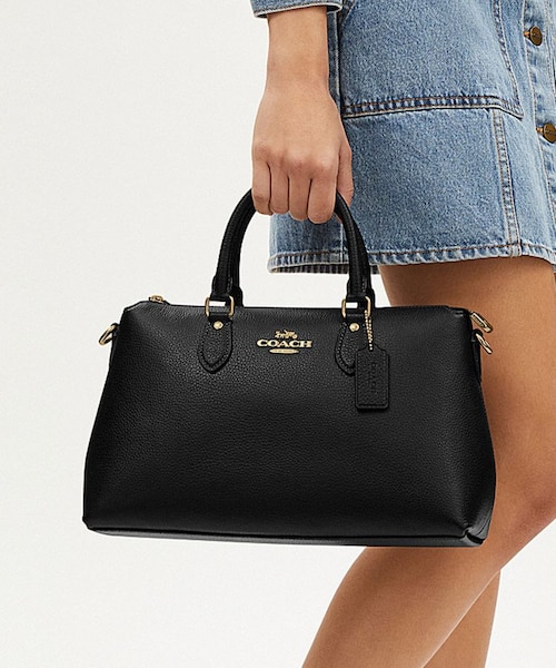 公式】カーリー キャリーオール バッグ・シグネチャー キャンバス