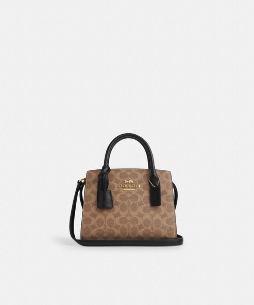 COACH シグネチャーキャンバスのアンドレア キャリーオール 公式】アンドレア キャリーオール バッグ・シグネチャー