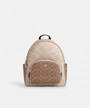 【公式】コート バックパック・ブロックド シグネチャー キャンバス