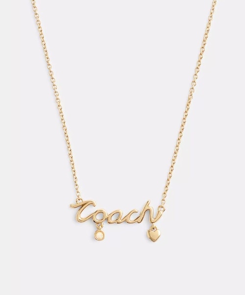 COACH コーチ ハート　ネックレス　3way COACH コーチ ネックレス 3way ハート ラインストーン ピンク