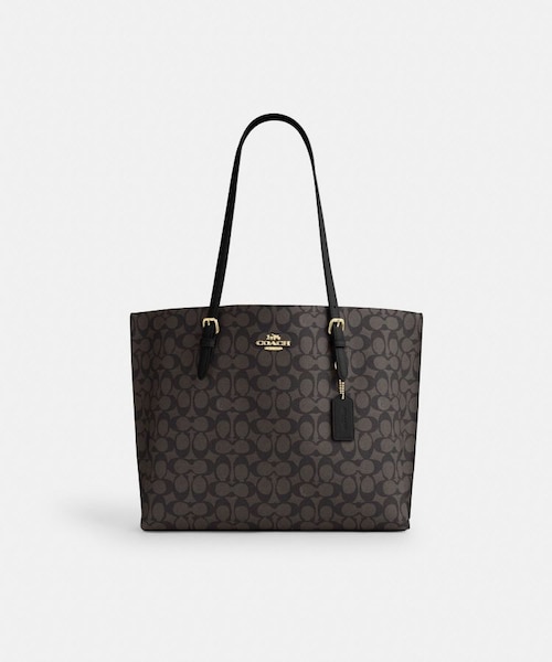 公式】マギー トート バッグ・ブロックド シグネチャー キャンバス