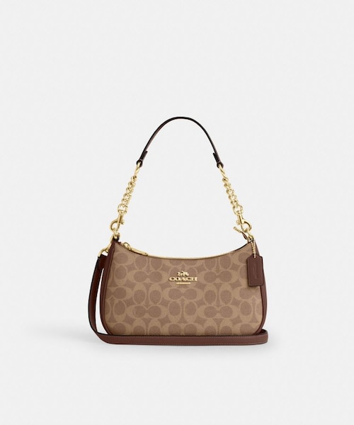 公式】カーリー キャリーオール バッグ・シグネチャー キャンバス