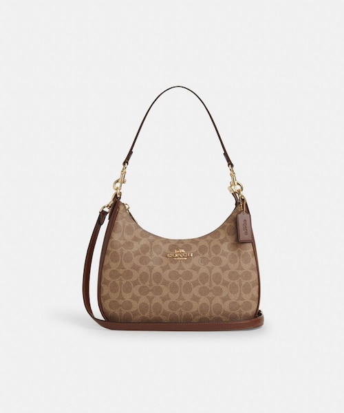 公式】テリ ショルダー バッグ・シグネチャー キャンバス・ストライプ